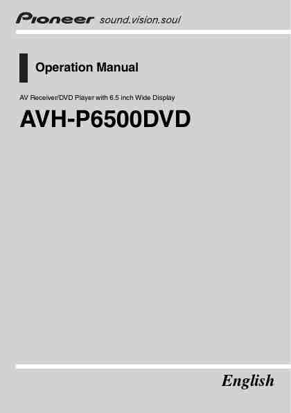 Pioneer DVD Player AVH-P6500DVD-page_pdf